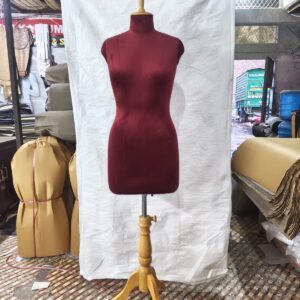 Half dummy with natural wooden stand