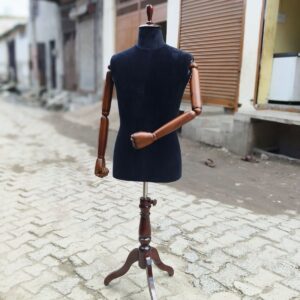 Male half dummy with wooden hand & wooden stand
